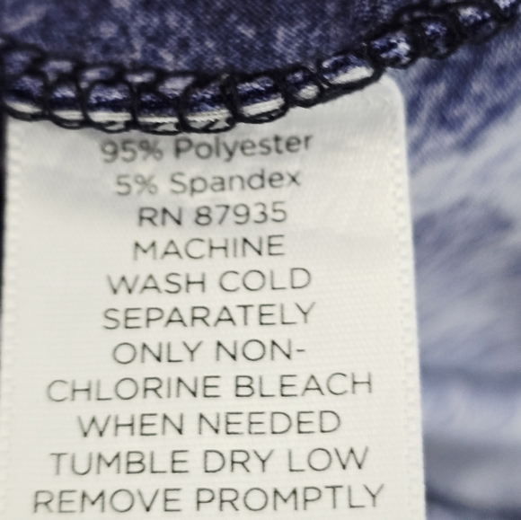 Susan Graver Plus Size Blue and Black Animal Print Cardigan - Picture 7 of 7